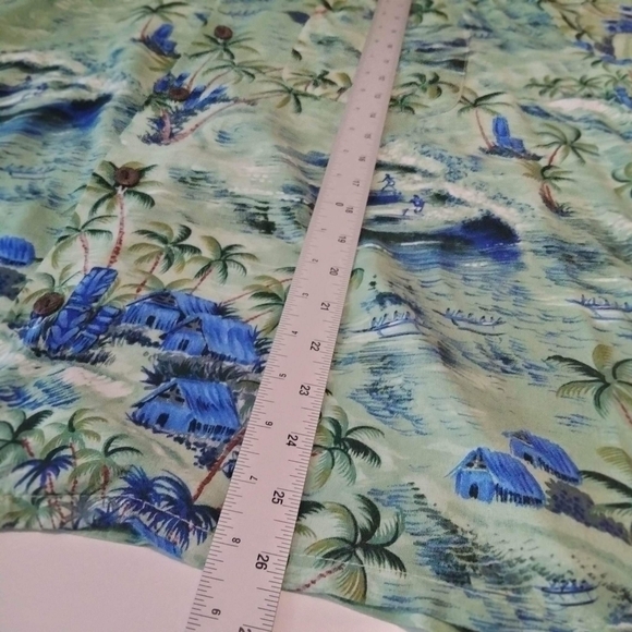 ocean currents men's  button down shirt Hawaiian size s palms vacation beach - Picture 11 of 11